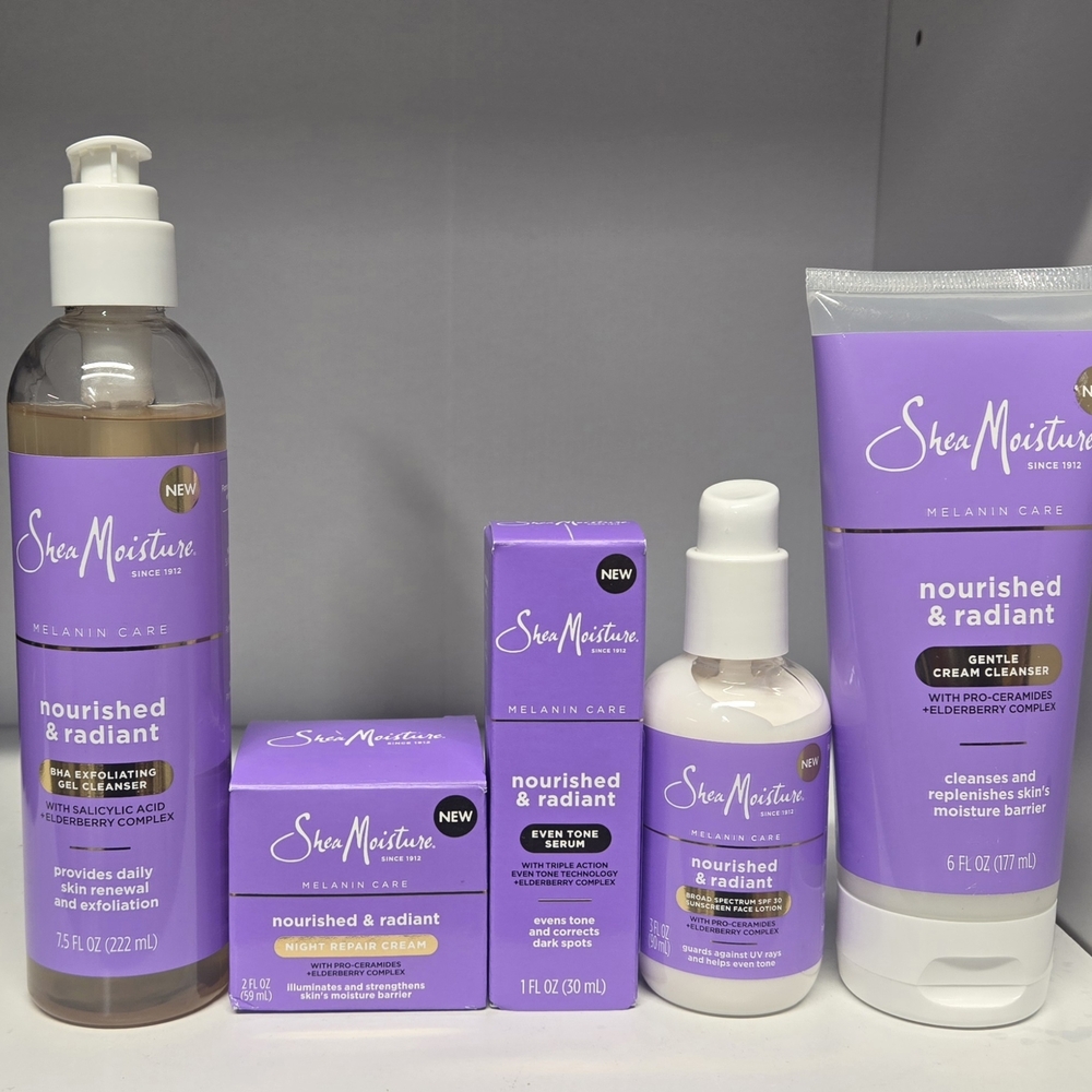 Shea Moisture Nourished & Radiant Skincare Collection